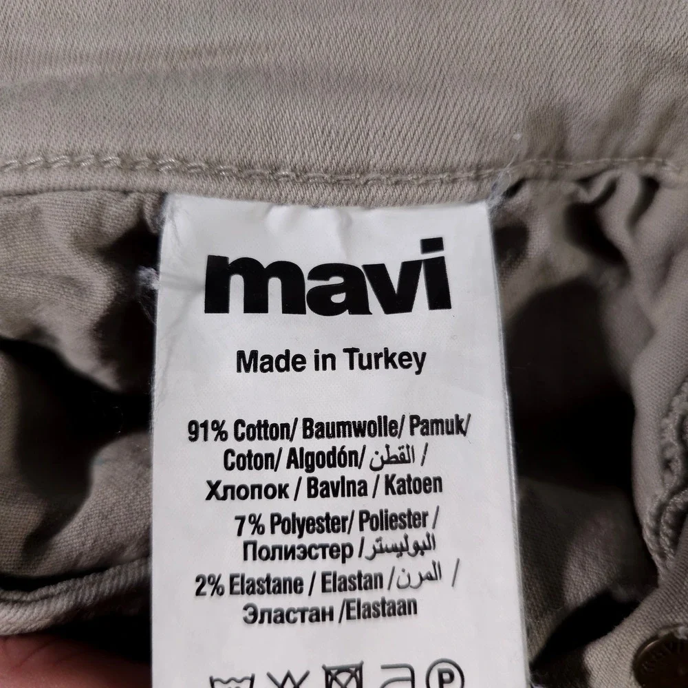 Mavi Zach Straight Leg Jeans Mens 31x30 Tan Khaki Cotton Blend Twill‎ Pants